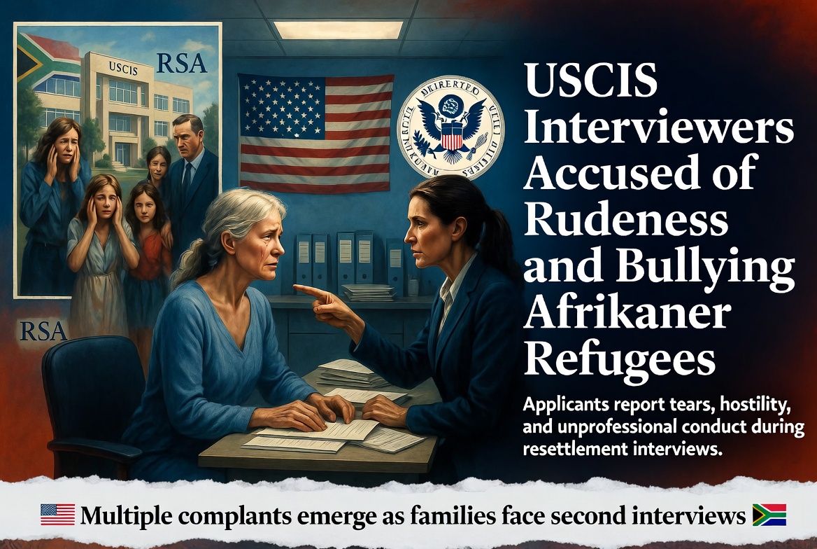 USCIS Interviewers Accused of Bullying and Unprofessional Conduct in Afrkanr Refugee Resettlement Cases