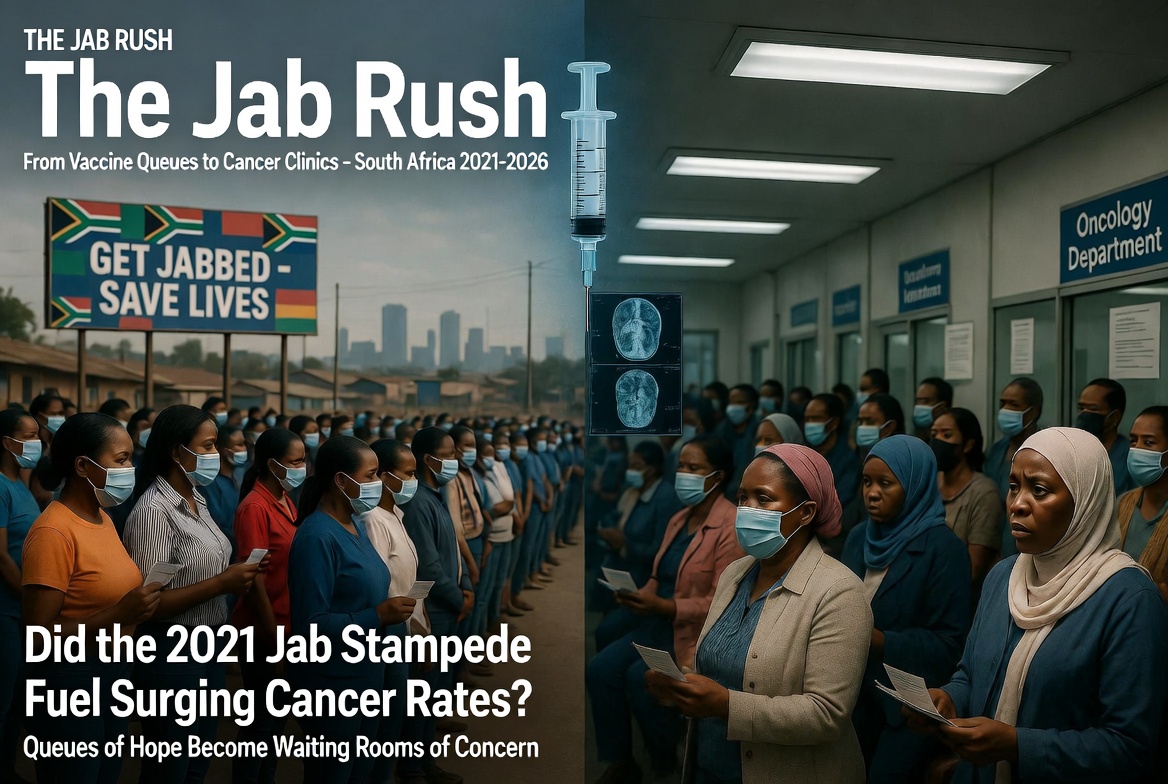 Cancer rises in South Africa as Covid jabbers run to get chemo.