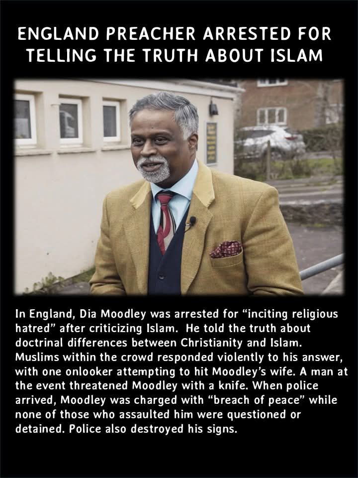 UK Street Preacher Dia Moodley Arrested for Criticizing Islam and Transgender Ideology in Bristol