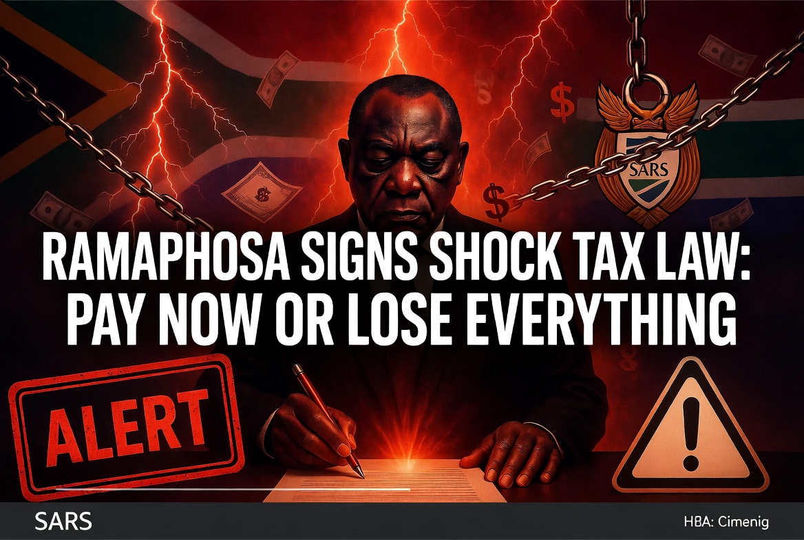 RAMAPHOSA SIGNS SHOCK TAX LAW: PAY NOW OR LOSE EVERYTHING