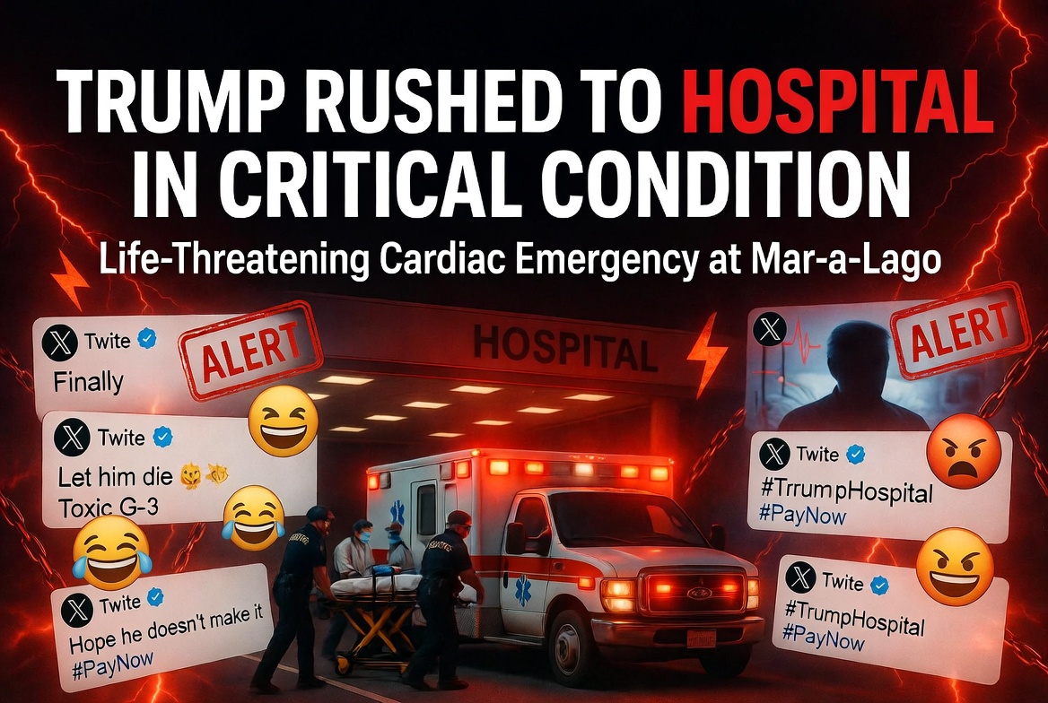 Trump Rushed to Hospital in Critical Condition After Sudden Medical Emergency