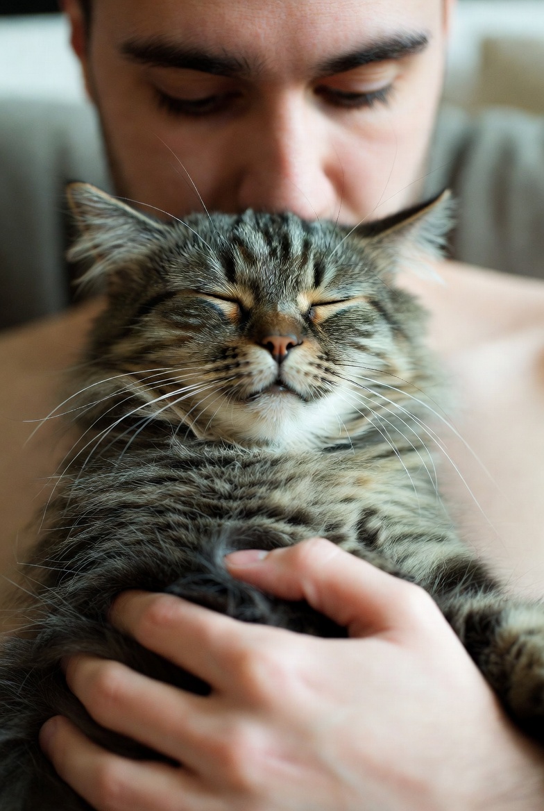 The Purrfect Sanctuary: How My Cat’s Embrace Turns Chaos into Pure Bliss
