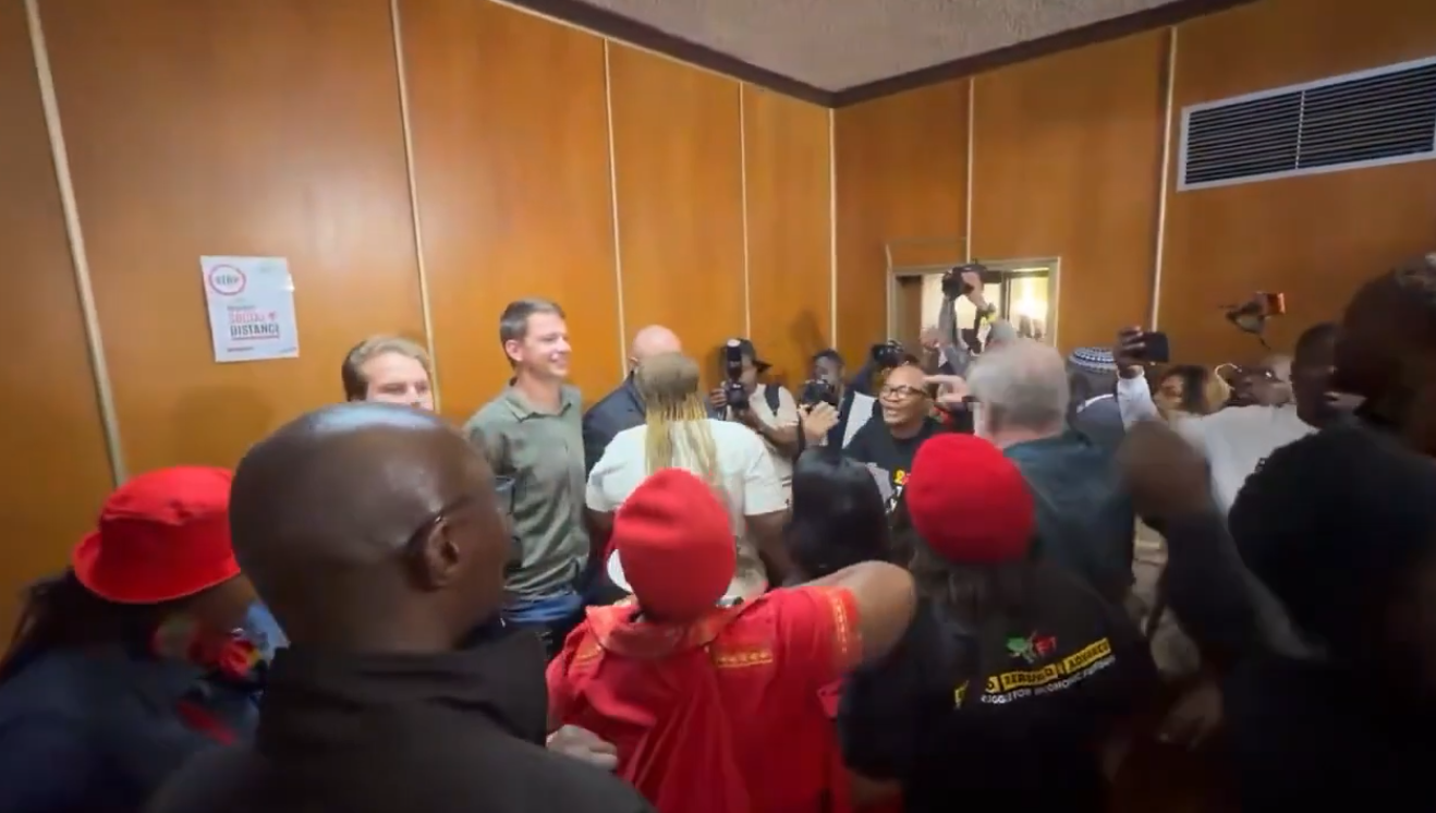 WATCH: EFF clashes with Afriforum members and EFF Leader Julius Malema Launches Strong Attack on Magistrate Twanet Olivier