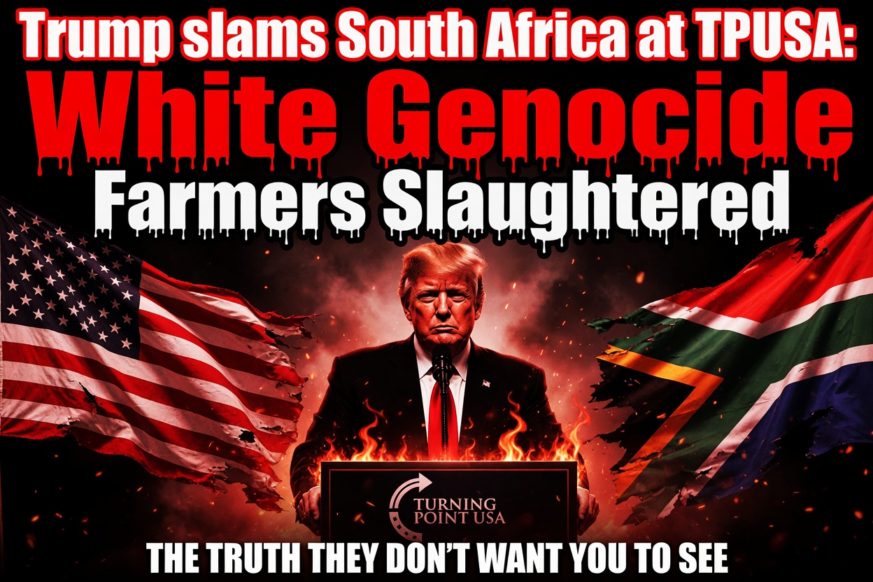WATCH: Trump Drops Bombshell at Turning Point USA: "It's a GENOCIDE" – White Farmers Being Slaughtered in South Africa While World Stays Silent