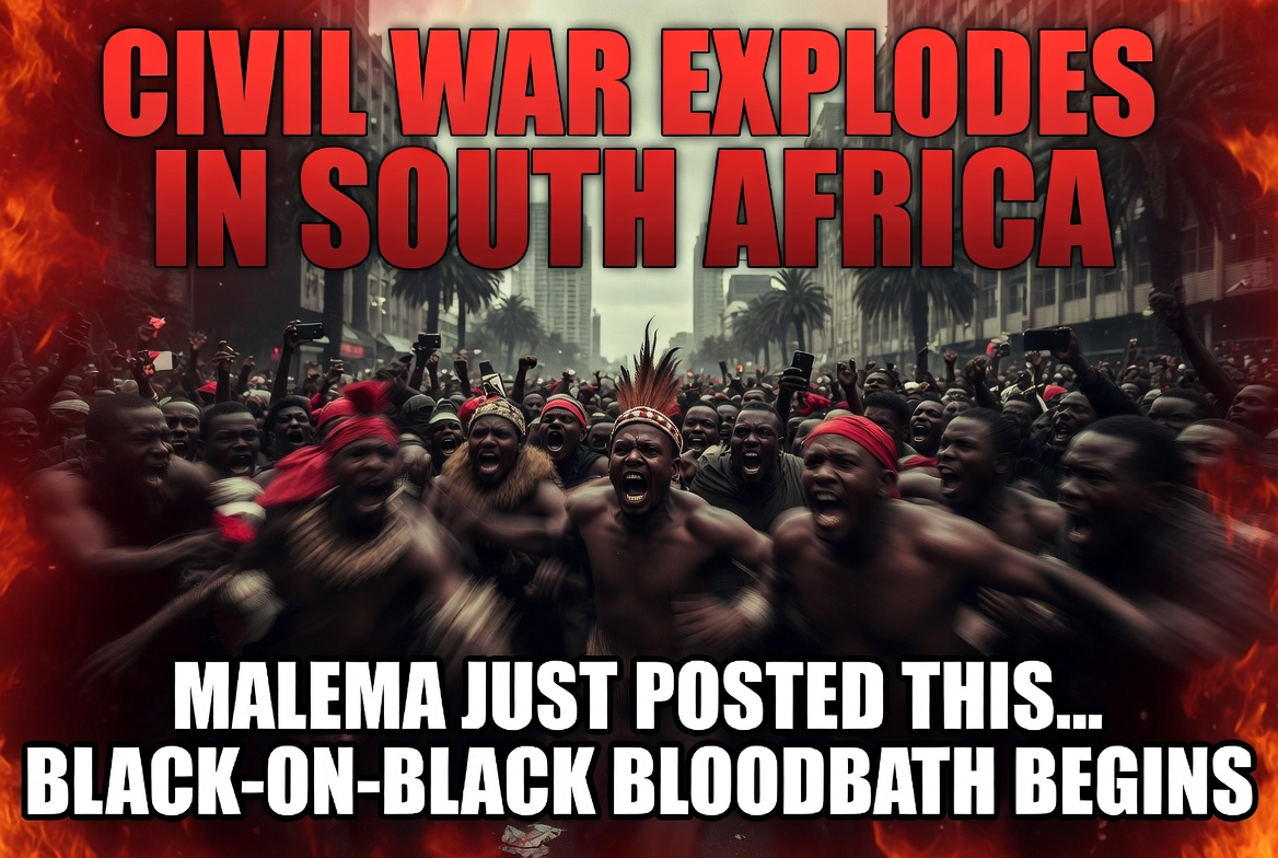 WATCH: South Africa Civil War 2026: Julius Malema's Explosive Post Exposes Black-on-Black Bloodbath as Xenophobic Rage Explodes into Full-Blown Chaos