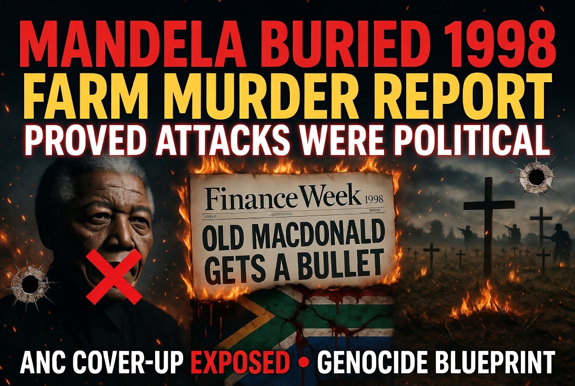 ANC’s Genocide Blueprint Exposed: 1998 Bombshell Resurfaces: Mandela Personally Buried Intelligence Report Proving Farm Murders Were Political