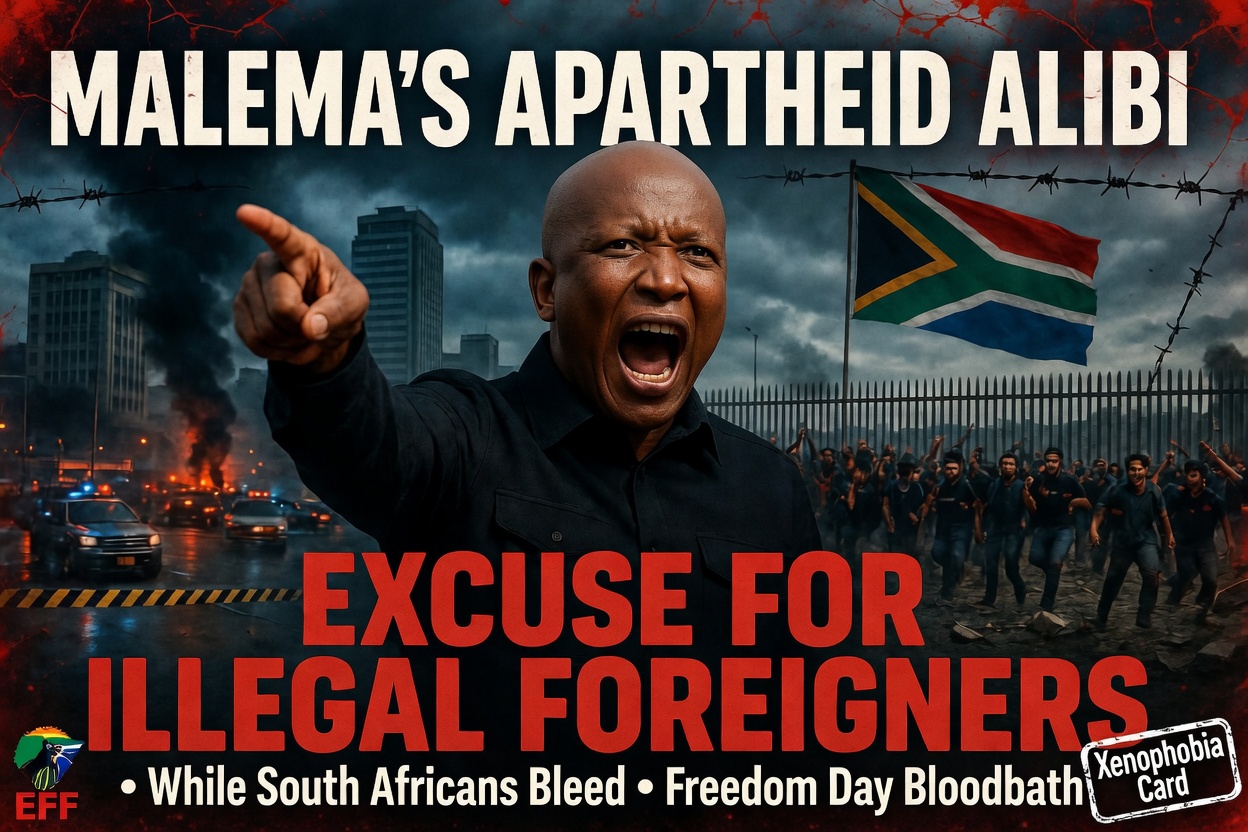 Touch illegal foreigners and Malema will remind you about Apartheid days