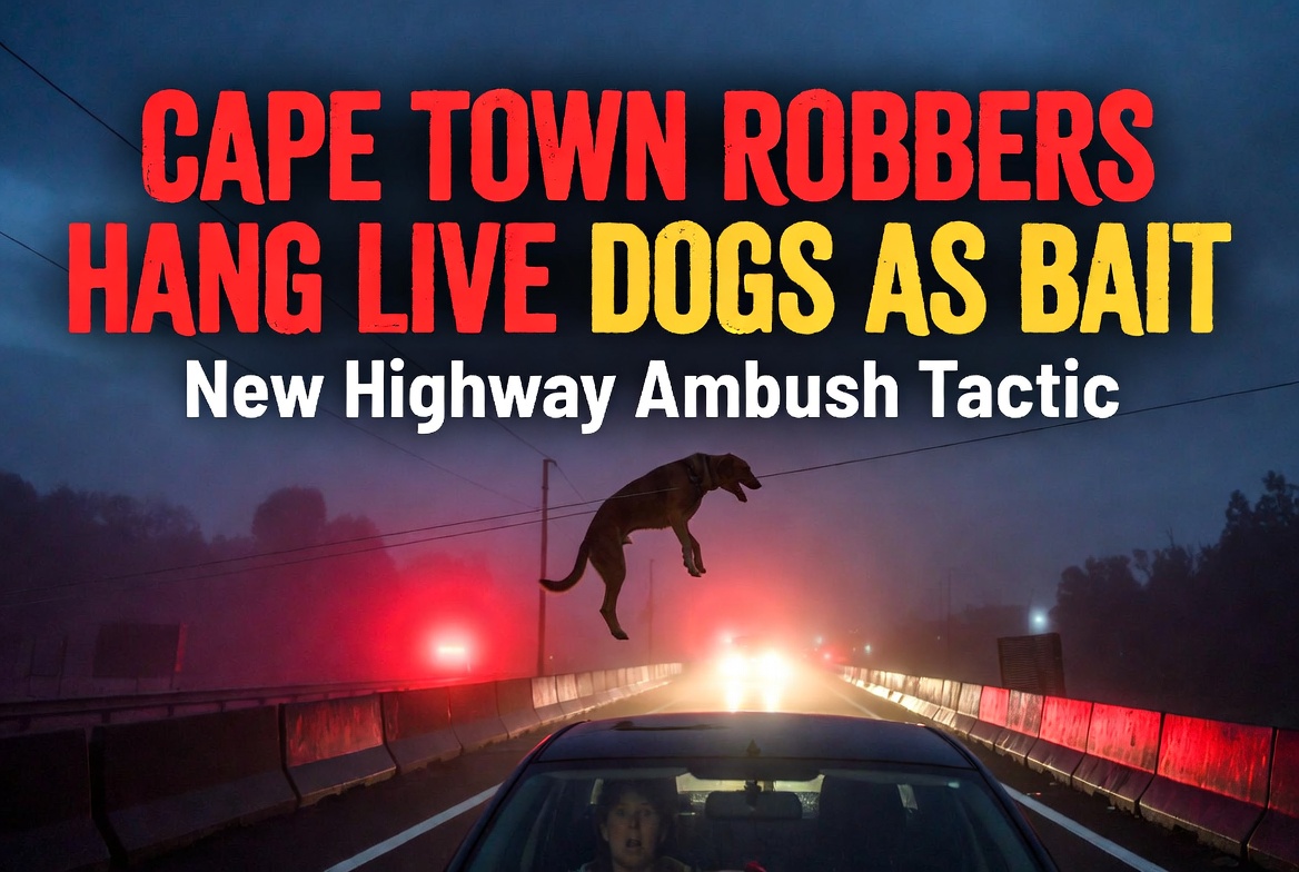 WATCH: Cape Town Robbers Hang Live Dogs as Bait for Highway Ambush