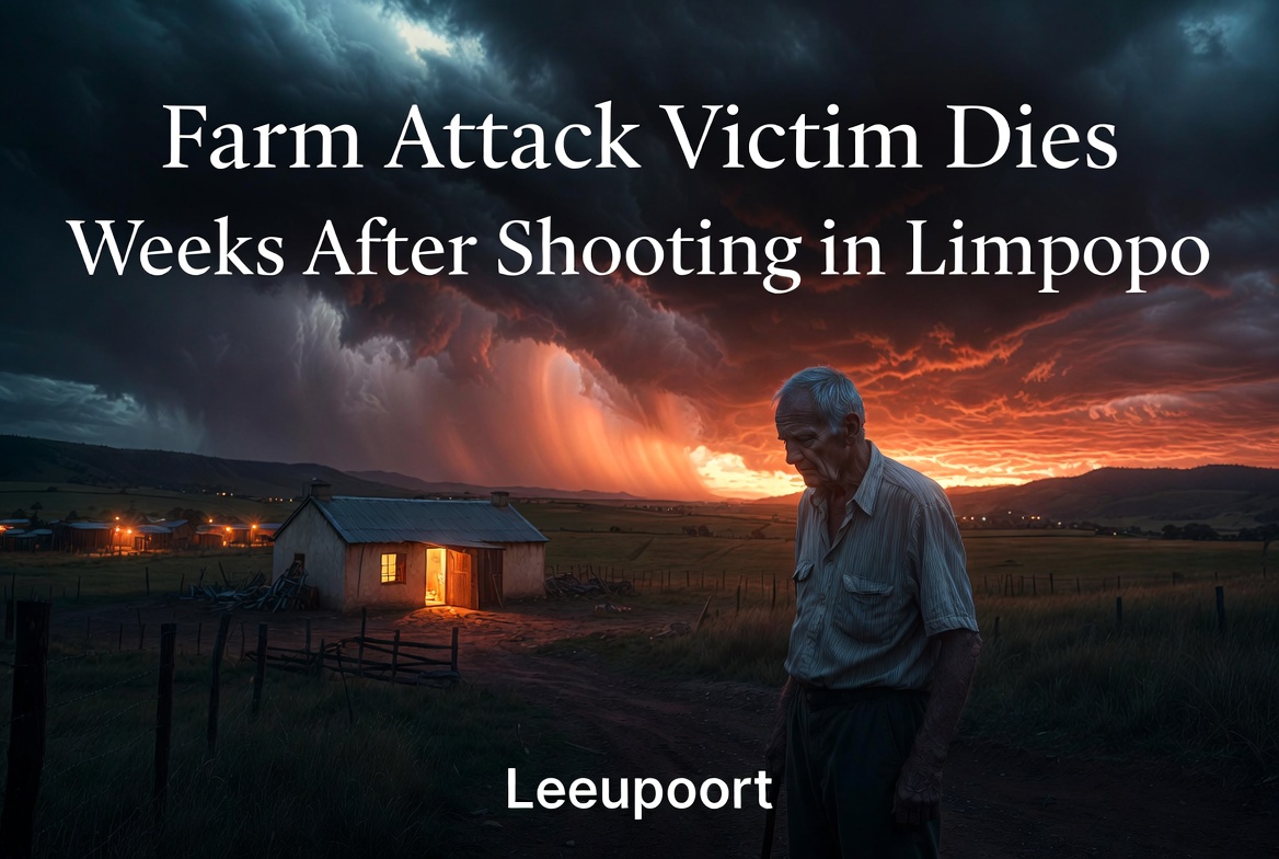 Farm Attack Victim Dies Weeks After Shooting in Oos Driefontein near Fochville in Gauteng