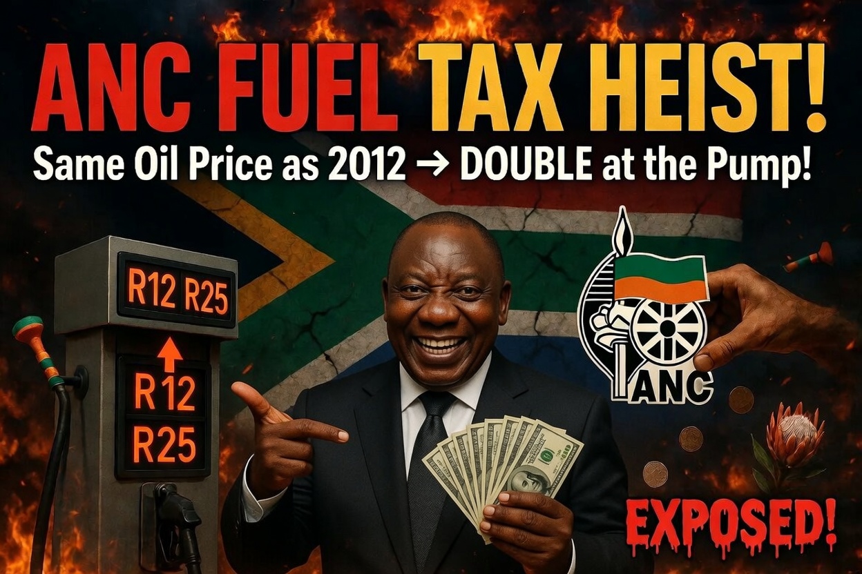 ANC Fuel Tax Heist: Same Oil Prices as 2012, DOUBLE the Blood Money at the Pump – While Angola Laughs at Us with Dirt-Cheap Fuel!