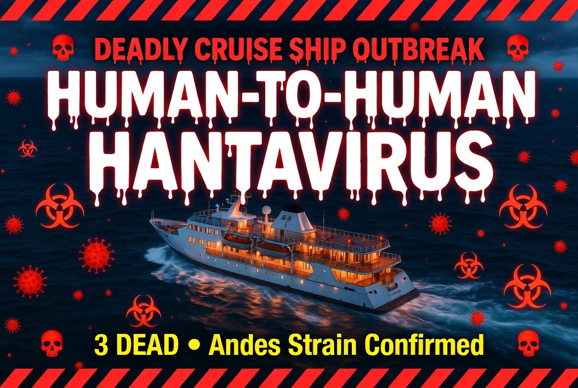 Deadly Andes Hantavirus with Human-to-Human Transmission Confirmed on MV Hondius Cruise Ship – 3 Dead, Multiple Infected