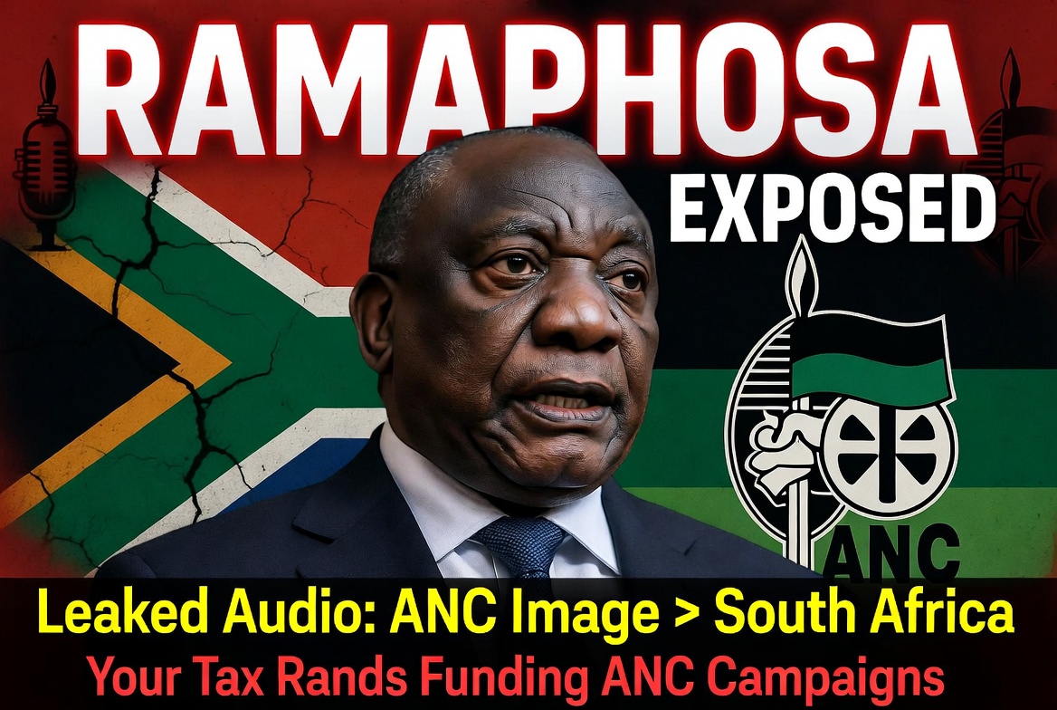 LISTEN: Ramaphosa’s Leaked Audio Confession: ANC Image Trumps South Africa, Public Funds Weaponised for Party Survival