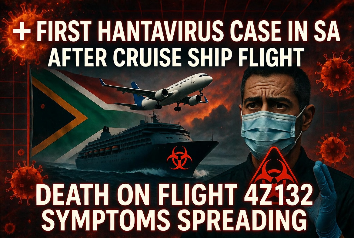 Shocking: First person shows Hantavirus symptoms in South Africa after leaving flight linked to infected cruise ship passengers