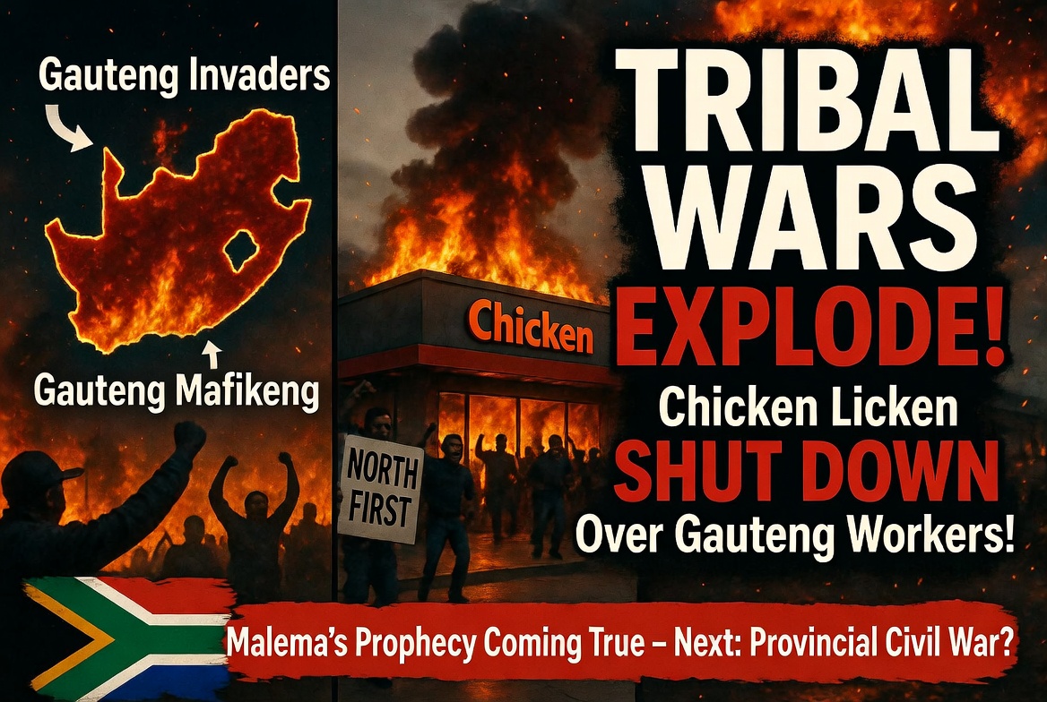 WATCH: South Africa on the Brink: Tribal Warfare Ignites as North West Activists Shut Down Chicken Licken Over "Gauteng Invaders"