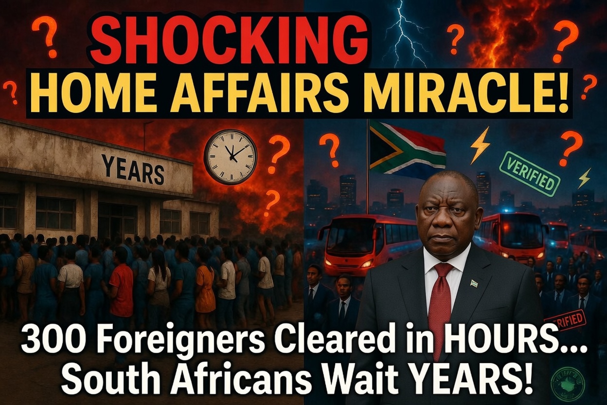 SHOCKING: Home Affairs "Miracle" – 300 Foreigners Verified in Hours While South Africans Rot in Backlogs for YEARS!